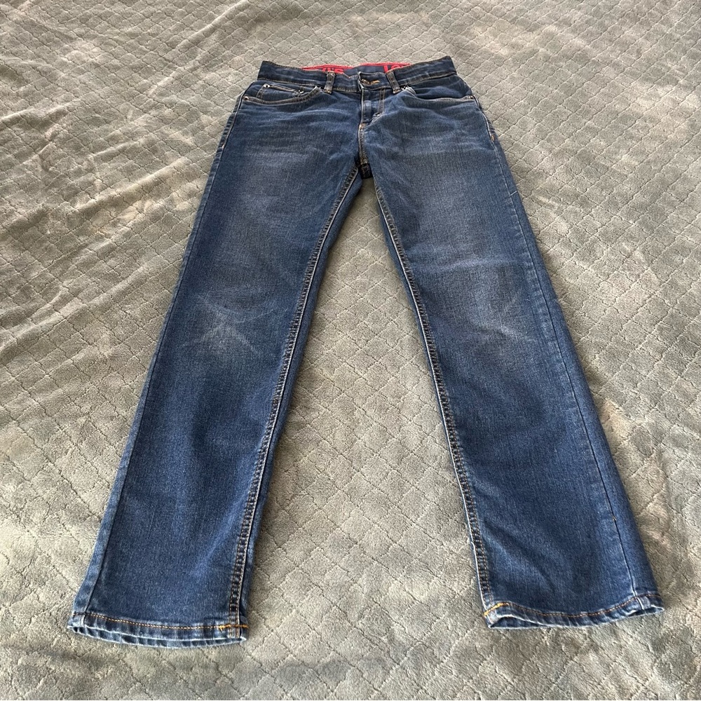 Levis 514 Straight Fit Jeans Boys Size 14 Reg W27 L29 Medium‎ Wash Denim